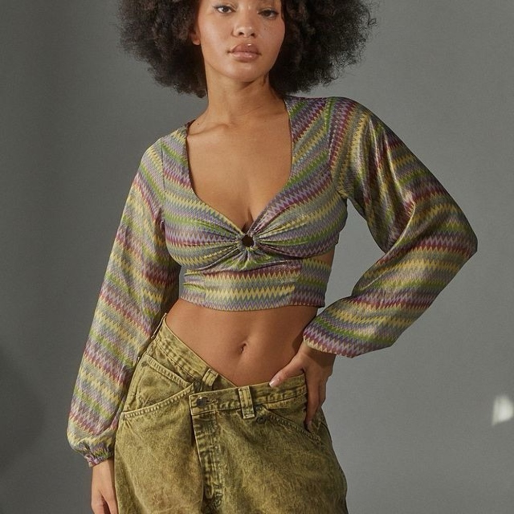 Multicolor ZigZag Blouse